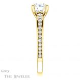 Round Cut Forever One Moissanite Engagement Ring #GTJ983-round-fo-y 3 Round Cut Forever One Moissanite Engagement Ring #GTJ983-round-fo-y