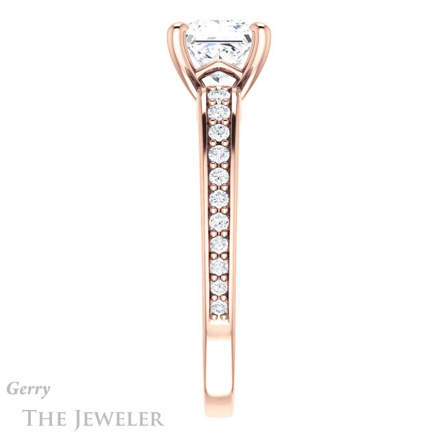 Princess Cut Forever One Moissanite Engagement Ring #GTJ983-square-fo-r 3 Princess Cut Forever One Moissanite Engagement Ring #GTJ983-square-fo-r