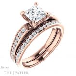 Princess Cut Forever One Moissanite Engagement Ring #GTJ983-square-fo-r 6 Princess Cut Forever One Moissanite Engagement Ring #GTJ983-square-fo-r
