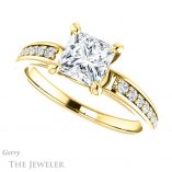 Princess Cut Forever One Moissanite Engagement Ring #GTJ983-square-fo-y 5 Princess Cut Forever One Moissanite Engagement Ring #GTJ983-square-fo-y
