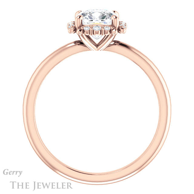 Cushion Cut Forever One Moissanite Engagement Ring #GTJ984-cushion-fo-r 2 Cushion Cut Forever One Moissanite Engagement Ring #GTJ984-cushion-fo-r
