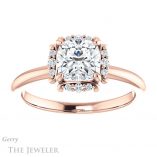 Cushion Cut Forever One Moissanite Engagement Ring #GTJ984-cushion-fo-r 1 Cushion Cut Forever One Moissanite Engagement Ring #GTJ984-cushion-fo-r