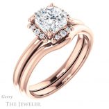 Cushion Cut Forever One Moissanite Engagement Ring #GTJ984-cushion-fo-r 6 Cushion Cut Forever One Moissanite Engagement Ring #GTJ984-cushion-fo-r