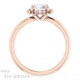 Round Cut Forever One Moissanite Engagement Ring #GTJ984-round-fo-r 2 Round Cut Forever One Moissanite Engagement Ring #GTJ984-round-fo-r
