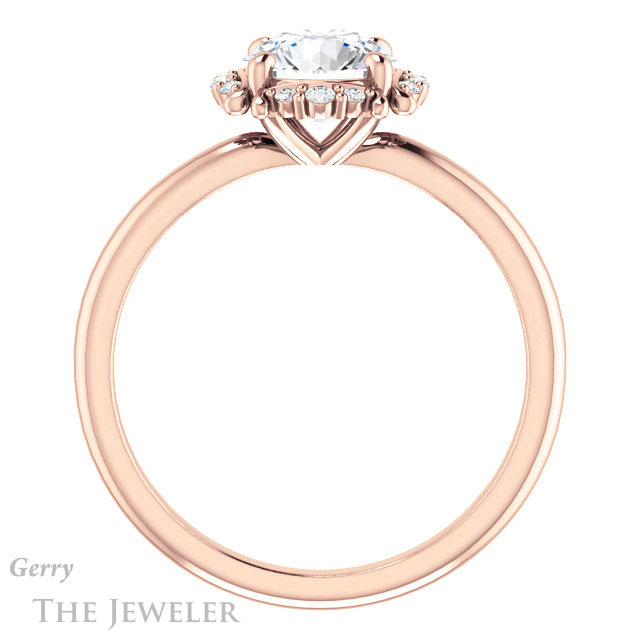 Round Cut Forever One Moissanite Engagement Ring #GTJ984-round-fo-r 2 Round Cut Forever One Moissanite Engagement Ring #GTJ984-round-fo-r