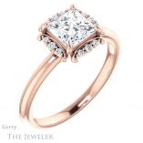 Princess Cut Forever One Moissanite Engagement Ring #GTJ984-square-fo-r 4 Princess Cut Forever One Moissanite Engagement Ring #GTJ984-square-fo-r