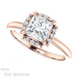 Princess Cut Forever One Moissanite Engagement Ring #GTJ984-square-fo-r 5 Princess Cut Forever One Moissanite Engagement Ring #GTJ984-square-fo-r