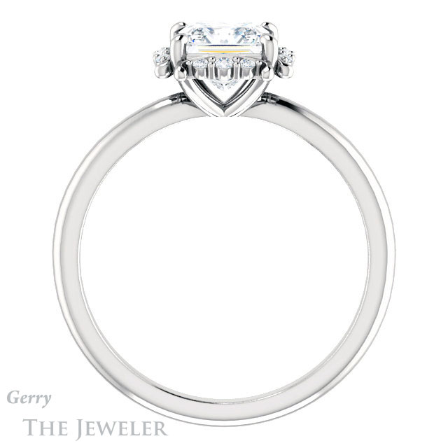 Princess Cut Forever One Moissanite Engagement Ring #GTJ984-square-fo-w
