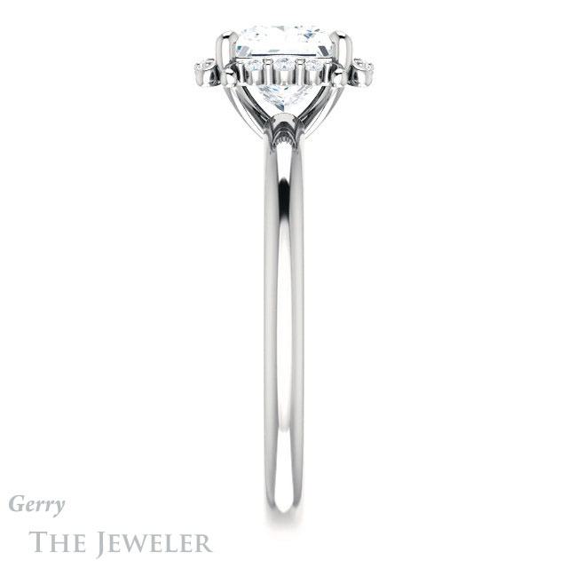 Princess Cut Forever One Moissanite Engagement Ring #GTJ984-square-fo-w