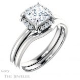 Princess Cut Forever One Moissanite Engagement Ring #GTJ984-square-fo-w