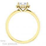 Princess Cut Forever One Moissanite Engagement Ring #GTJ984-square-fo-y