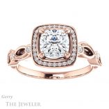 Cushion Cut Forever One Moissanite Engagement Ring #GTJ986-cushion-fo-r 1 Cushion Cut Forever One Moissanite Engagement Ring #GTJ986-cushion-fo-r