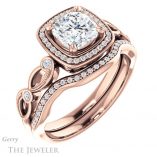 Cushion Cut Forever One Moissanite Engagement Ring #GTJ986-cushion-fo-r 6 Cushion Cut Forever One Moissanite Engagement Ring #GTJ986-cushion-fo-r