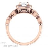 Emerald Cut Forever One Moissanite Engagement Ring #GTJ986-emerald-fb-r 2 Emerald Cut Forever Brilliant Moissanite Engagement Ring #GTJ986-emerald-fb-r