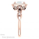 Emerald Cut Forever One Moissanite Engagement Ring #GTJ986-emerald-fb-r 3 Emerald Cut Forever Brilliant Moissanite Engagement Ring #GTJ986-emerald-fb-r