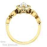 Marquise Cut Forever Brilliant Moissanite Engagement Ring #GTJ986-marquise-fb-y