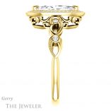 Marquise Cut Forever Brilliant Moissanite Engagement Ring #GTJ986-marquise-fb-y