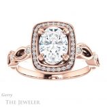 Oval Shaped Forever One Moissanite Engagement Ring #GTJ986-oval-fo-r 1 Oval Shaped Forever One Moissanite Engagement Ring #GTJ986-oval-fo-r