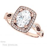 Oval Shaped Forever One Moissanite Engagement Ring #GTJ986-oval-fo-r 5 Oval Shaped Forever One Moissanite Engagement Ring #GTJ986-oval-fo-r
