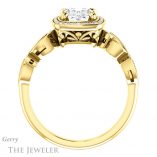 Oval Shaped Forever One Moissanite Engagement Ring #GTJ986-oval-fo-y 2 Oval Shaped Forever One Moissanite Engagement Ring #GTJ986-oval-fo-y