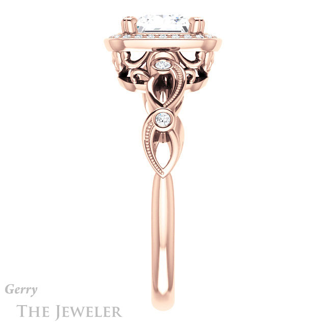 Princess Cut Forever One Moissanite Engagement Ring #GTJ986-square-fo-r 3 Princess Cut Forever One Moissanite Engagement Ring #GTJ986-square-fo-r