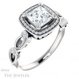 Princess Cut Forever One Moissanite Engagement Ring #GTJ986-square-fo-w