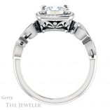 Princess Cut Forever One Moissanite Engagement Ring #GTJ986-square-fo-w