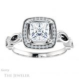 Princess Cut Forever One Moissanite Engagement Ring #GTJ986-square-fo-w