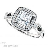 Princess Cut Forever One Moissanite Engagement Ring #GTJ986-square-fo-w