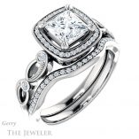 Princess Cut Forever One Moissanite Engagement Ring #GTJ986-square-fo-w