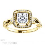 Princess Cut Forever One Moissanite Engagement Ring #GTJ986-square-fo-y 1 Princess Cut Forever One Moissanite Engagement Ring #GTJ986-square-fo-y