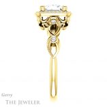 Princess Cut Forever One Moissanite Engagement Ring #GTJ986-square-fo-y 3 Princess Cut Forever One Moissanite Engagement Ring #GTJ986-square-fo-y