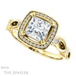 Princess Cut Forever One Moissanite Engagement Ring #GTJ986-square-fo-y 5 Princess Cut Forever One Moissanite Engagement Ring #GTJ986-square-fo-y