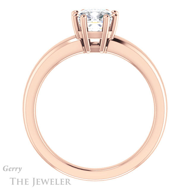 Cushion Cut Forever One Moissanite Engagement Ring #GTJ987-cushion-fo-r