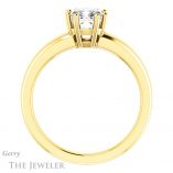 Cushion Cut Forever One Moissanite Engagement Ring #GTJ987-cushion-fo-y 2 Cushion Cut Forever One Moissanite Engagement Ring #GTJ987-cushion-fo-y