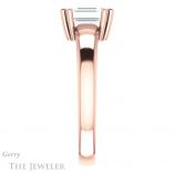 Emerald Cut Forever One Moissanite Engagement Ring #GTJ987-emerald-fb-r 3 Emerald Cut Forever Brilliant Moissanite Engagement Ring #GTJ987-emerald-fb-r