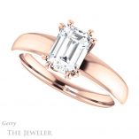 Emerald Cut Forever One Moissanite Engagement Ring #GTJ987-emerald-fb-r 5 Emerald Cut Forever Brilliant Moissanite Engagement Ring #GTJ987-emerald-fb-r