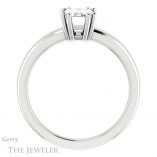 Emerald Cut Forever Brilliant Moissanite Engagement Ring #GTJ987-emerald-fb-w