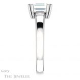 Emerald Cut Forever Brilliant Moissanite Engagement Ring #GTJ987-emerald-fb-w