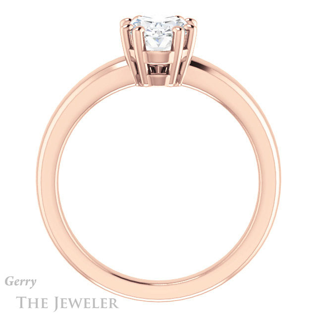 Oval Shaped Forever One Moissanite Engagement Ring #GTJ987-oval-fo-r 2 Oval Shaped Forever One Moissanite Engagement Ring #GTJ987-oval-fo-r