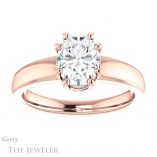 Oval Shaped Forever One Moissanite Engagement Ring #GTJ987-oval-fo-r 1 Oval Shaped Forever One Moissanite Engagement Ring #GTJ987-oval-fo-r