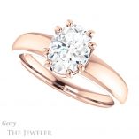 Oval Shaped Forever One Moissanite Engagement Ring #GTJ987-oval-fo-r 5 Oval Shaped Forever One Moissanite Engagement Ring #GTJ987-oval-fo-r