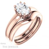 Oval Shaped Forever One Moissanite Engagement Ring #GTJ987-oval-fo-r 6 Oval Shaped Forever One Moissanite Engagement Ring #GTJ987-oval-fo-r