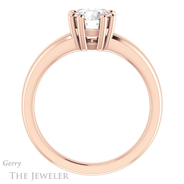 Round Cut Forever One Moissanite Engagement Ring #GTJ987-round-fo-r 2 Round Cut Forever One Moissanite Engagement Ring #GTJ987-round-fo-r