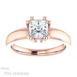 Princess Cut Forever One Moissanite Engagement Ring #GTJ987-square-fo-r 1 Princess Cut Forever One Moissanite Engagement Ring #GTJ987-square-fo-r