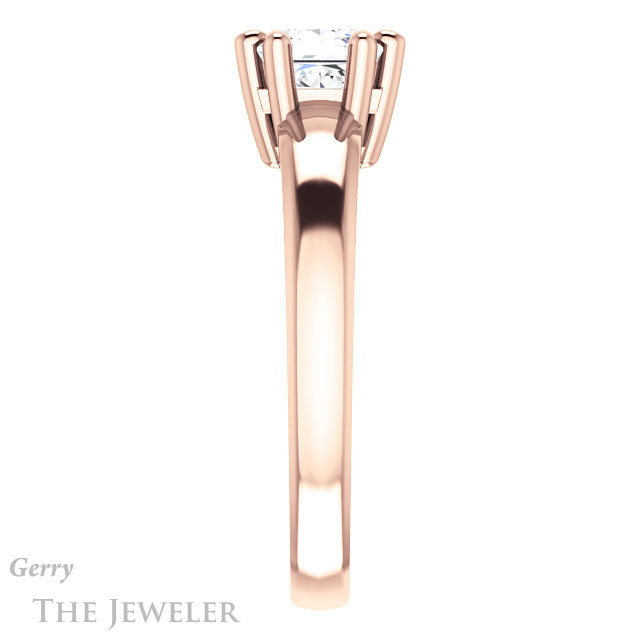 Princess Cut Forever One Moissanite Engagement Ring #GTJ987-square-fo-r 3 Princess Cut Forever One Moissanite Engagement Ring #GTJ987-square-fo-r