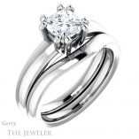 Princess Cut Forever One Moissanite Engagement Ring #GTJ987-square-fo-w 6 Princess Cut Forever One Moissanite Engagement Ring #GTJ987-square-fo-w