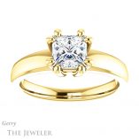 Princess Cut Forever One Moissanite Engagement Ring #GTJ987-square-fo-y 1 Princess Cut Forever One Moissanite Engagement Ring #GTJ987-square-fo-y