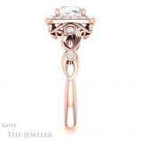 Cushion Cut Forever One Moissanite Engagement Ring #GTJ988-cushion-fo-r