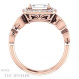 Emerald Cut Forever One Moissanite Engagement Ring #GTJ988-emerald-fb-r 2 Emerald Cut Forever Brilliant Moissanite Engagement Ring #GTJ988-emerald-fb-r